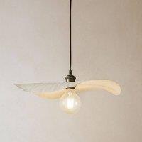 CGC Lighting Wanda Large 45cm Paper Wave Easy Fit Lampshade in White