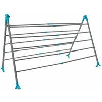 Clarsen Over-Bathtub Expanding Clothes Airer with 10m of Drying Space in Grey