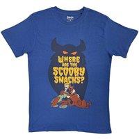 Rock Off officially Licensed Products Scooby Doo Scooby Snacks T-Shirt in Blue | Size: Medium