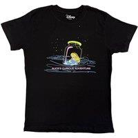 Rock Off officially Licensed Products Disney Wonderland Alice's Curious Adventure T-Shirt in Black | Size: 2XL
