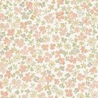 Grandeco Veronica Ditsy Daisy Floral Nursery Textured Wallpaper in Pale Pink | Size: 1 Pack