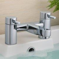 Bathroom Kingdom Newport Chrome Square Bath Filler Tap in Silver