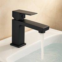 Bathroom Kingdom Brecon Black Basin Mixer Tap & Waste