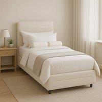 Furniture Maxi Cibor Wooden Bed Frame with 2 Drawers Single Bed or Double Bed in Cream