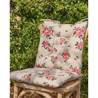 Dibor Set of 2 Vintage Rose Green Summer Outdoor Garden Chair Seat Pad Cushions W40 x L40cm | Size: 40 cm x 40 cm