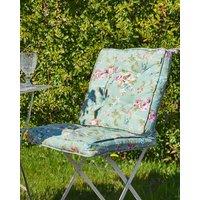 Dibor Set of 2 Floral Green Summer Outdoor Garden Chair Seat Pad Box Cushions W45 x L45cm | Size: 45 cm x 45 cm