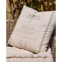 Dibor Traditional Belle Jardinere Green Summer Outdoor Garden Cushion L50 x W50cm in Grey | Size: 50 cm x 50 cm