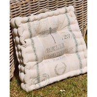 Dibor Set of 2 Belle Jardinere Green Summer Outdoor Garden Box Cushion W40 x L40cm in Grey | Size: 40 cm x 40 cm