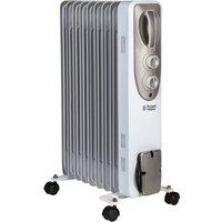 Russell Hobbs Oil Filled Radiator 9 Fin 2000W Electric Heater RHOFR5002 in White