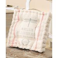 Dibor Traditional Insect Print Indoor Outdoor Chair Seat Pad Garden Box Cushion L40cm x W40cm in Grey | Size: 40 cm x 40 cm