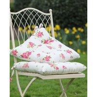 Dibor Set of 2 Vintage Pink Floral Print Indoor Outdoor Chair Seat Pad Garden Furniture Cushions W40 x L40cm | Size: 40 cm x 40 cm