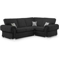 Furniture 786 Chingford Full Back 2c1 Corner Sofa in Black