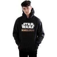 Star Wars Men's The Mandalorian Logo Hoodie in Black | Size: 3XL