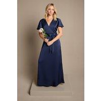 Coast Girl's Teen Angel Sleeve Bridesmaid Dress in Navy | Size: 13-14 Years