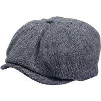 TruClothing Men's Herringbone Newsboy Hat Classic Wool Blend Flat Cap in Grey