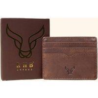 Real Hide Bags Men's 'JILL' Real Leather Slim & Minimalistic RFID Protected Cardholder in Brown