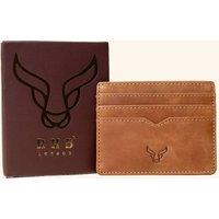 Real Hide Bags Men's 'JILL' Real Leather Slim & Minimalistic RFID Protected Cardholder in Tan