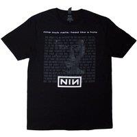 Nine Inch Nails Men's Head Like A Hole T-Shirt in Black | Size: Large