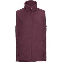 Russell Men's Outdoor Fleece Gilet in Burgundy | Size: Large