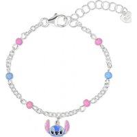 Disney Women's BS00101SL-47-PH Lilo & Stitch Bracelet in Silver