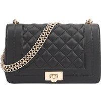 SOSANDAR Women's Manhattan Leather Cross Body Bag in Black