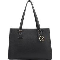 SOSANDAR Women's Richmond Leather Shoulder Bag in Black