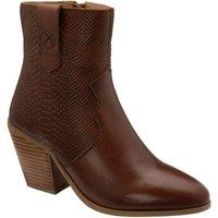 Ravel Women's 'Dorey' Leather Heeled Ankle Boots in Tan | Size: 5
