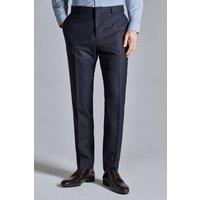 Ted Baker Men's Regular Fit Grid Check Trousers in Navy | Size: 42R