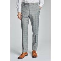 Ted Baker Men's Grey Check Slim Trousers | Size: 42R