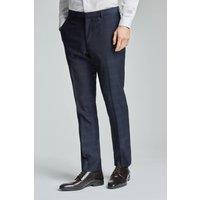 Ted Baker Men's Texture Navy Rust Trousers | Size: 42R