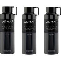 Armaf Men's Odyssey Homme Perfumed Body Spray 200ml Pack of 3 in White