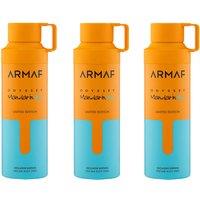 Armaf Men's Odyssey Mandarin Sky Perfumed Body Spray 200ml Pack of 3 in White