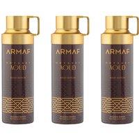 Armaf Men's Odyssey Aoud Perfumed Body Spray 200ml Pack of 3 in White