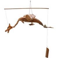 KDMD Natural Coconut Dragon Mobile 37cm in Brown