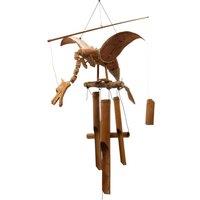 KDMD Coconut Dragon Wind Chimes in Brown