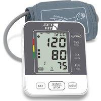 Get Fit Blood Pressure Monitor CE Approved UK - Medical Heart Rate Machine in Grey | Size: Large
