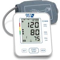 Get Fit Blood Pressure Monitor CE Approved UK - Medical Heart Rate Machine in White | Size: Medium