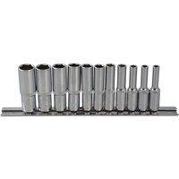 Bluespot Tools 1 4in Drive Deep Socket Set, 11 Piece
