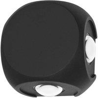 Netlighting Porso Modern Outdoor Modern Wall Lamp LED 4000K in Black