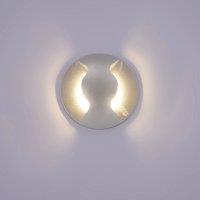 Netlighting Modern LED Outdoor Wall Lamp Silver Warm White 3000K 300lm IP44