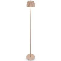 BRILONER Riffle Dimmable Rechargeable USB C Design Award LED Floor Lamp in Beige