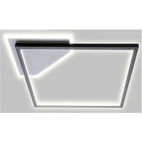 Netlighting Oslo Integrated LED Semi Flush Ceiling Light Matt Black 2x LED 3000K