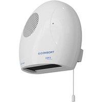Consort Downflow Fan Heater 2KW DF2 with Pull-Cord Switch in White