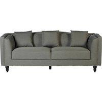 Orsina Feya Three Seater Grey Fabric Sofa