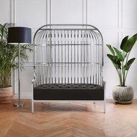 Orsina Eliza Two Seat Dome Cage Sofa in Silver