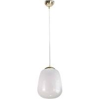 Netlighting Smoky Dome Pendant Ceiling Light White Gold 26cm 1x E27