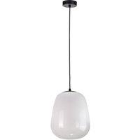 Netlighting Smoky Dome Pendant Ceiling Light White Black 26cm 1x E27
