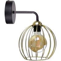 Netlighting Mig Wall Lamp Black Gold 23cm 1x E27