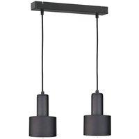 Netlighting Luce Bar Pendant Ceiling Light Black 50cm 2x E27