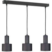 Netlighting Luce Bar Pendant Ceiling Light Black 60cm 3x E27